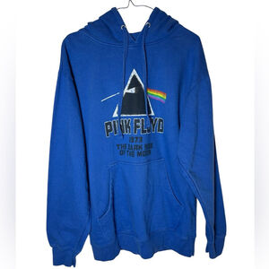 Pink Floyd Blue Dark Side of the Moon Hoodie - Men’s Size Small - Vintage
